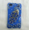 Elegant Blue Diamond Peacock for iPhone 3G/S