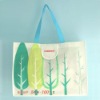 Fabrics foldable handle shopping bag