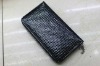 Fashion Ladies zipper leather wallet,W-008