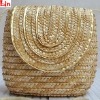 Fashion beige beach natural straw bag