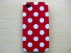 Fashion polka dot cell phone back cover for apple iphone