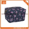 Flower pattern cute small nylon zipper cosmetic bag