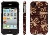 For Apple iPhone 4G Dragonfly leather case