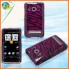 For HTC EVO 4G/A9191 Zebra ABS Glossy crystal design phone case