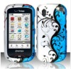 For Pantech Hotshot 8992 Verizon Rubberized Design Cover Blue Vines