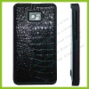 For Samsung i9100 Galaxy S 2 II Back Cover Case with Crocodile style leather coating