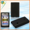 For Sony-Ericsson X8 E15i black silicone covers