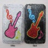 For iPhone 4 Case Guita Pattern Rhinestone Case