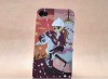 For iphone hard phone case with fashion girl design