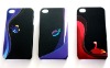 For iphone4&4S accessories back cover stick case screen protector case PC plastic hard shell bumper