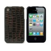 For iphone4 PU case with Stone Design,Fashionable