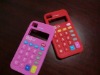 For iphone4G calculator silicon protective case,New arrival