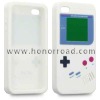 Game Boy Style Silicone Skin Case for iPhone 4 with Vivid Color