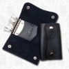 Genuine leather key wallet with Top grade button