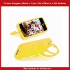 Grass Hopper Silicon Case For iPhone 4 4S-Yellow