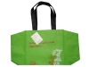 Green PP non woven shopping bag