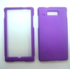 Hard Protector Case For Motorola Triumph WX435 Purple