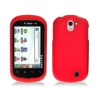 Hard Protector Rubberized Case For LG DoublePlay C729 RED