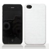 Hard shell leather case for iphone 4