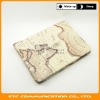 High quality Map Design Leather Case Cover for Apple iPad 2 with Stand,Pouch Cover for iPad2,Customers logo,OEM welcome