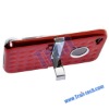 Hot Selling Metal Stand Hard Case for iPhone 4 (Red)