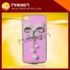 Hot leather cell phone case with cute butterfly