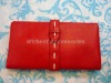 Hot sale high quality 100% leather lady wallets with different color (WB801-R)