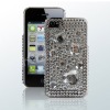 Hot sell!!! Hard rhinestone case for iphone4