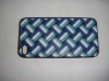 Hot-seller Lattice PU + PC New Design Case For iPhone4