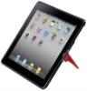 Hybrid Case with Desktop Stand for iPad 2 (Black/Red)