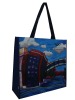 Iridescent nonwoven shopping bag