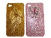 Jeweled Bling Case With Mobile Phone Strap For iPhone 4