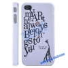 LETTERS Hard Back Cover Case for iPhone 4