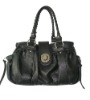 Lady's Fashion Black Leather Handbags elegance bags