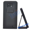 Leather Flip Case for Samsung i9100 Galaxy S2 with Stand(Black)