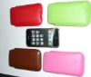 Leather and Felt mobile pouch, Leather and Felt iphone pouch