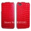 Leather case for iPhone 4G 4S Croco New Arrival!