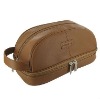 Leather toiletry bag