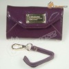 Left And Right Open Wallet-style Leather Mobile Case Protective Shell Purple For Samsung i9100 LF-0734