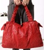 Low MOQ Wholesale 8666 red 100% genuine leather handbag