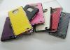 Luxury Designer Leather Chrome Hard Case Cover For Samsung Galaxy S2 i9100