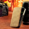 Luxury Leather Battery Case for Apple iPhone 4S