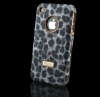 Luxury Leopard Hard Back Case Cover Skin For Apple iphone 4 4S Black