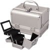 Makeup Aluminum Cosmetic Case dimensions (LxWxH): 8" x 6" x 6"