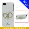 Mobile Phone Case for iPhone 4 Stand Case - White