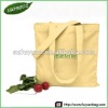 Natural Organic Colored Flat Tote Bag