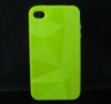 New Design Checker TPU case for iphone 4g 4s Green