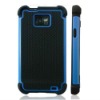 New Design For Samsung Galaxy SII i9100 3 in 1 Hybrid Case (Silicon+TPU+Plastic)