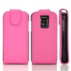 New Pink Leather Flip Case Cover For LG Optimus 2X P990