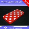 New TPU red hybrid white dots circle grey celular protective case 4g/s for iphone